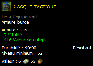 Casque tactique