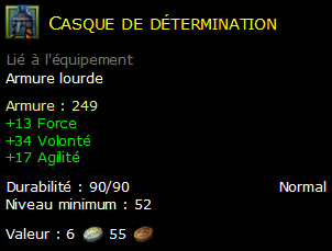 Casque de détermination