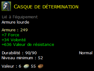 Casque de détermination