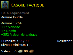 Casque tactique