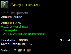 Casque luisant