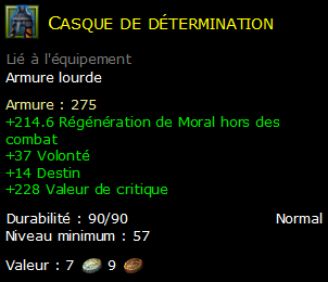 Casque de détermination