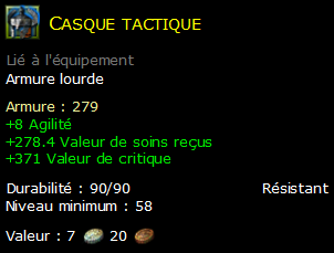 Casque tactique