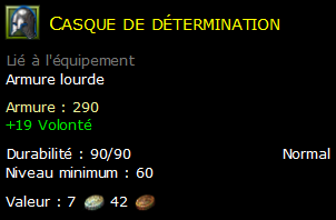 Casque de détermination