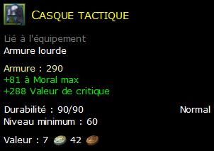 Casque tactique