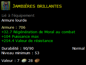 Jambières brillantes