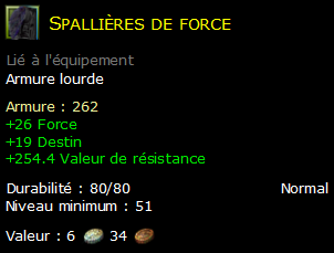 Spallières de force