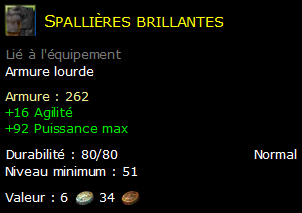 Spallières brillantes