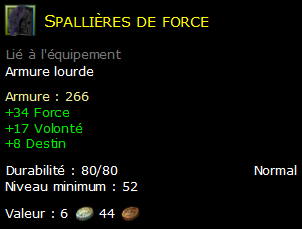 Spallières de force