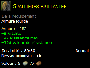 Spallières brillantes