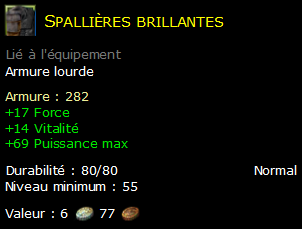 Spallières brillantes