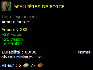 Spallières de force