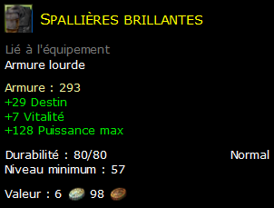 Spallières brillantes