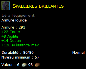 Spallières brillantes