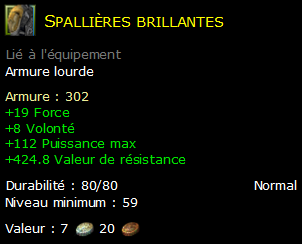 Spallières brillantes