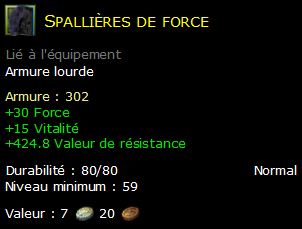 Spallières de force