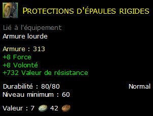 Protections d'épaules rigides