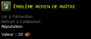 Emblème moyen de maître