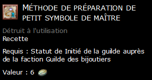 Méthode de préparation de petit symbole de maître