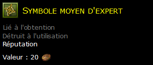 Symbole moyen d'expert