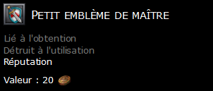 Petit emblème de maître