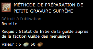 Méthode de préparation de petite gravure suprême