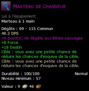 Marteau de chasseur