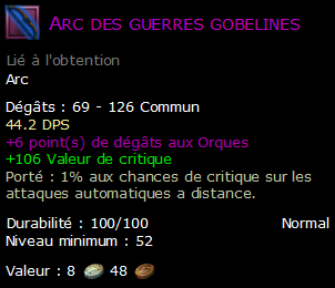 Arc des guerres gobelines