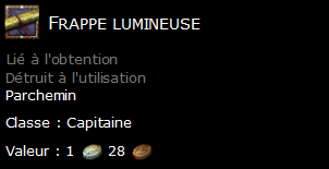 Frappe lumineuse