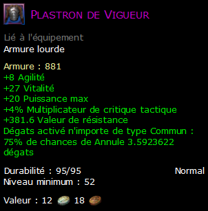 Plastron de Vigueur