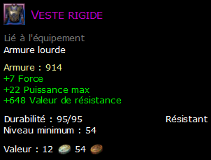 Veste rigide