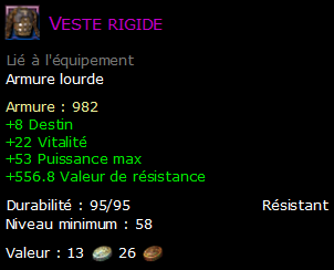 Veste rigide