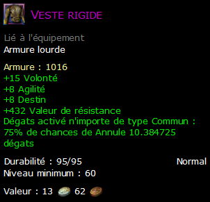 Veste rigide