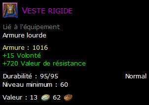 Veste rigide