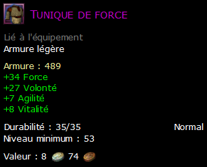 Tunique de force