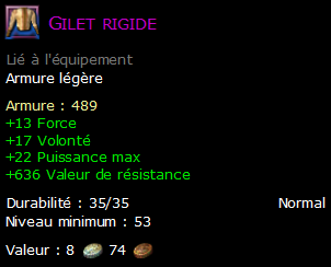 Gilet rigide