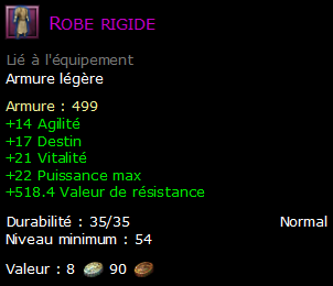 Robe rigide