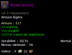 Robe rigide