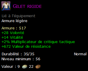 Gilet rigide