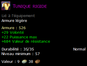 Tunique rigide