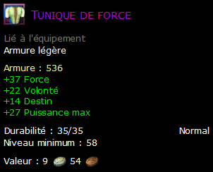 Tunique de force