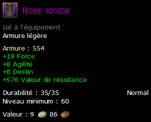 Robe rigide