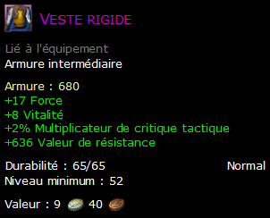 Veste rigide