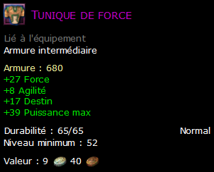 Tunique de force