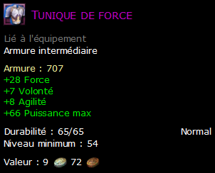 Tunique de force