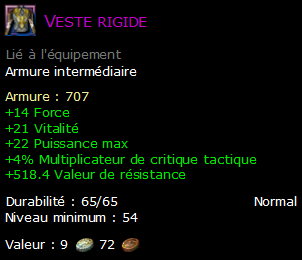 Veste rigide