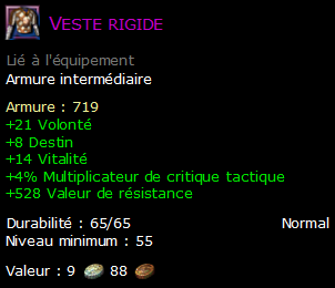 Veste rigide