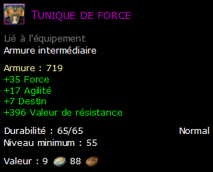 Tunique de force