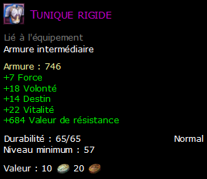 Tunique rigide