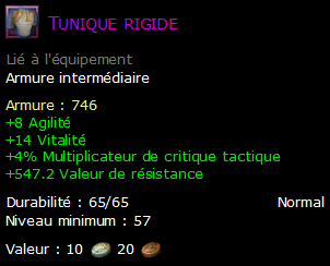 Tunique rigide